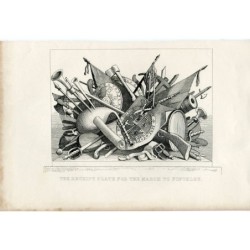 William Hogarth. The receipt plate for the march to Finchley. 1870