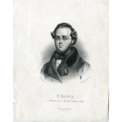 Lithographie de Jacques Fromental Halévy par Devrient