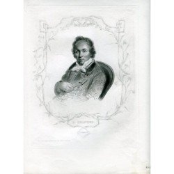 Porträt. Casimir Delavigne, gestochen von A. Riffaut