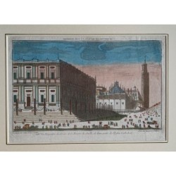 Veduta ottica della Cattedrale di Siviglia, 1770 - Stampa antica