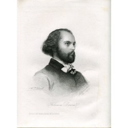 Ritratto di Felicien David. Incisione di Metzmacher e disegno di Vincent Vidal nel 1858.