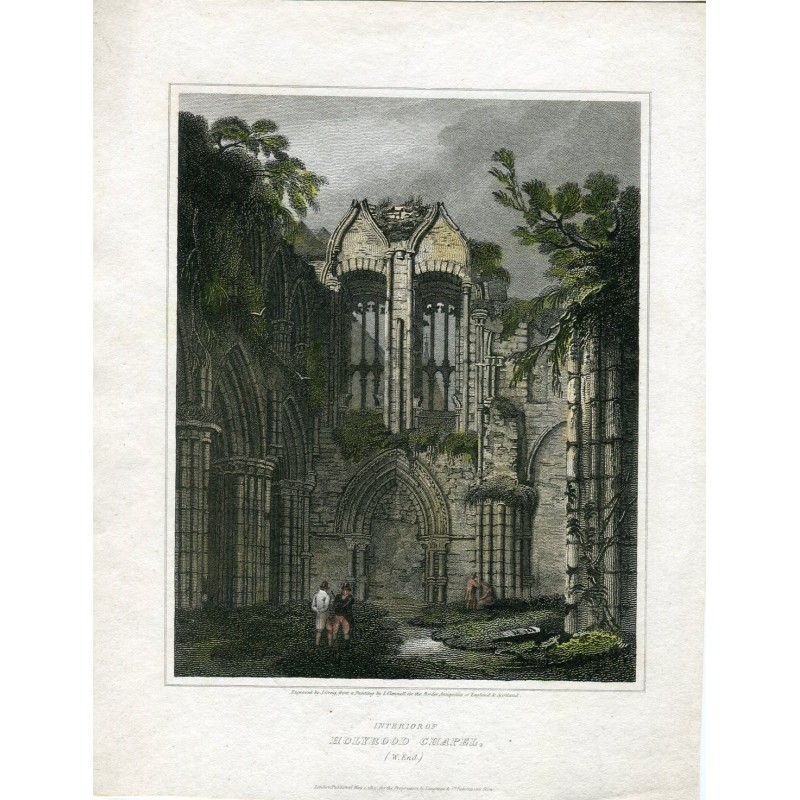 Holyrood Chapel, engraved by J. Greig. Drawn by L. Clennell