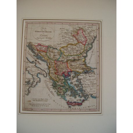 Karte von dem Turkischenreiche in Europa bei Joh Walch en 1812