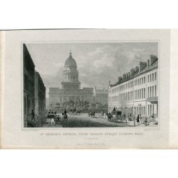 Scotland. St. George's Church, from George St. looking west, 1833