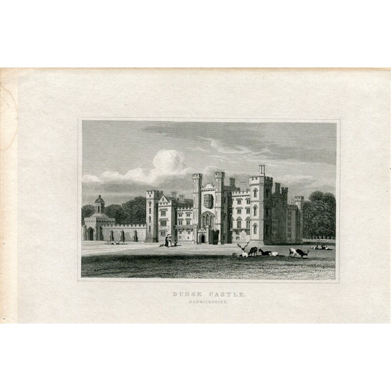 Scotland. Dunse Castle, Berwickshire, engraved by Henry Adlard 1829–1831