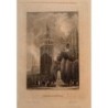 Giralda von Sevilla, Andalusien - Gravur aus dem 19. Jahrhundert