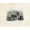 Cathédrale de Hereford. Gravure ancienne.