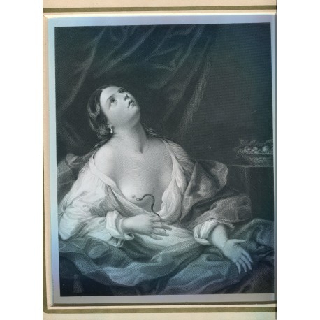 «Cleopatra» Grabado de Henry Chawnes Shenton (1825-1846)