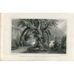 Écosse. Tonnelle du jardin du régent Murray, gravée en 1830 par S. Lacey.