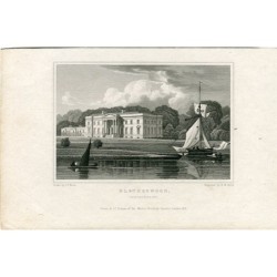 Scotland. Blytheswood, Renfrewshire, engraved in 1831 by H.W. Bond. Drawn by J.P. Neale.