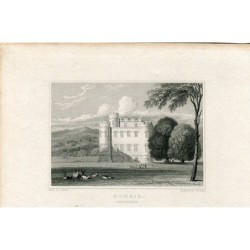 Scozia. Monzie. Perthshire. Incisione di JB Allen.