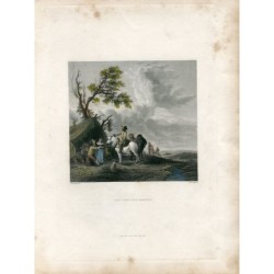 La cabina di Sutling incisa da Worthington nel 1834