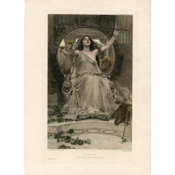 «Circe» Grabado por J.Dobie sobre obra de J.W. Waterhouse
