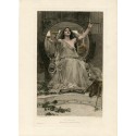 Circe. Grabado por J.Dobie sobre obra de J.W. Waterhouse