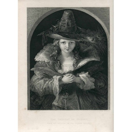 The chapeau de Brigand' grabado por L. Stocks sobre obra de T. Uwins