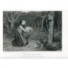 Le sanctuaire dans la forêt gravé par T. Brown en 1876