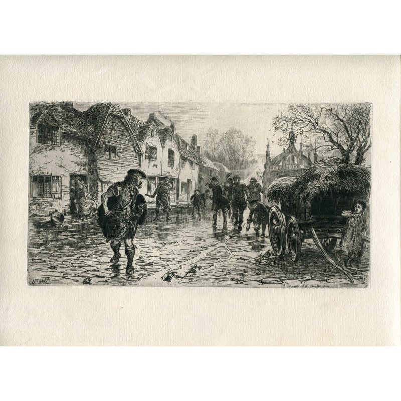 Die Chevaliers-Armee, graviert von William B. Hole im Jahr 1880