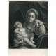 «The Virgin and Child» Grabado por J. Tourny sobre obra de Carlo Maratti