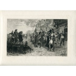 L'Appel après le Pillage, collection M. Schauss, New York, gravé par F. Courtry