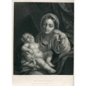 The Virgin and Child. Grabado por J. Tourny sobre obra de Carlo Maratti
