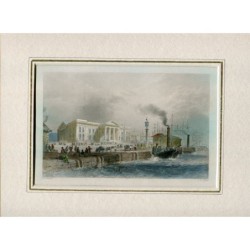 Greenock engraved by FW Topham in 1840 after work by W.H. Bartlett