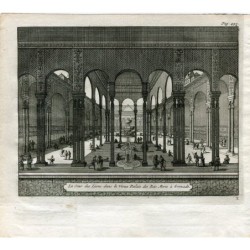 Granada. Cortile dei Leoni del Palazzo dei Re Mori. Van der Aa, 1707