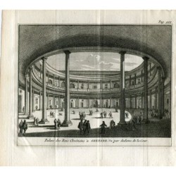 Palazzo Carlo V - Alhambra di Granada - Incisione 1707 - Van der Aa