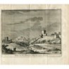 L'Alhambra de Grenade vue de derrière. Gravure d'Alvarez de Colmenar, 1707
