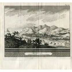 Cadice. Veduta di Bornes, della strada per Jerez e della strada per Malaga. Van der Aa, 1707