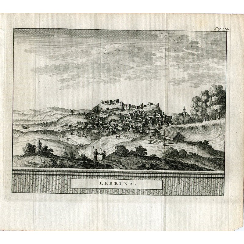 Seville. Lebrixa. Engraving by Pieter Van der Aa, 1707.