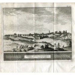 Jerez de la Frontera - Antica incisione su acciaio vecchia stampa - Pieter Van der Aa (Alvarez de Colmenar), 1707
