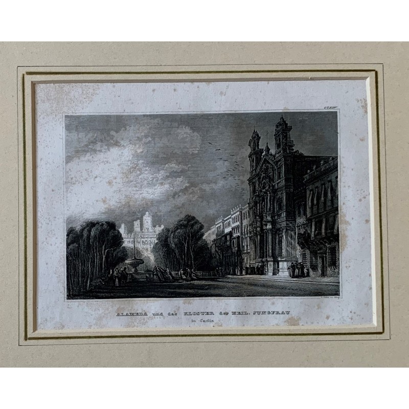 Alameda de Cadix et le couvent du Carmen