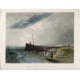 Inglaterra. Bristol. 'The old pier at Littlehampton' grabado por J. Cousen sobre obra de A.W. Callcott