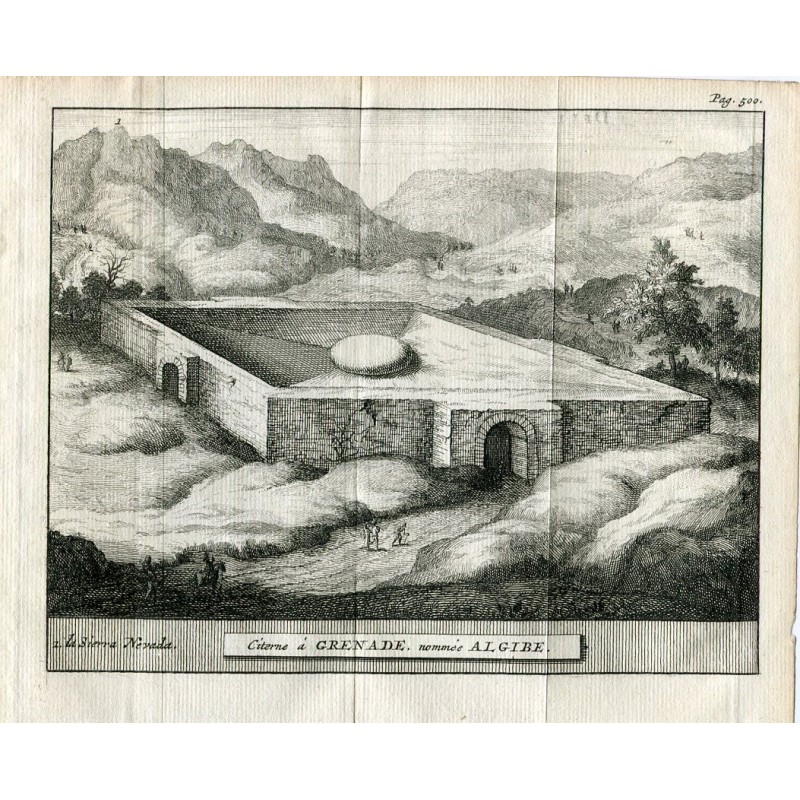 Cistern à Grenade named Algibe by Pieter van der Aa.
