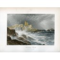 Scotland. "Turnbury Castle" engraved by S. Bradshaw after work by Birket Foster.