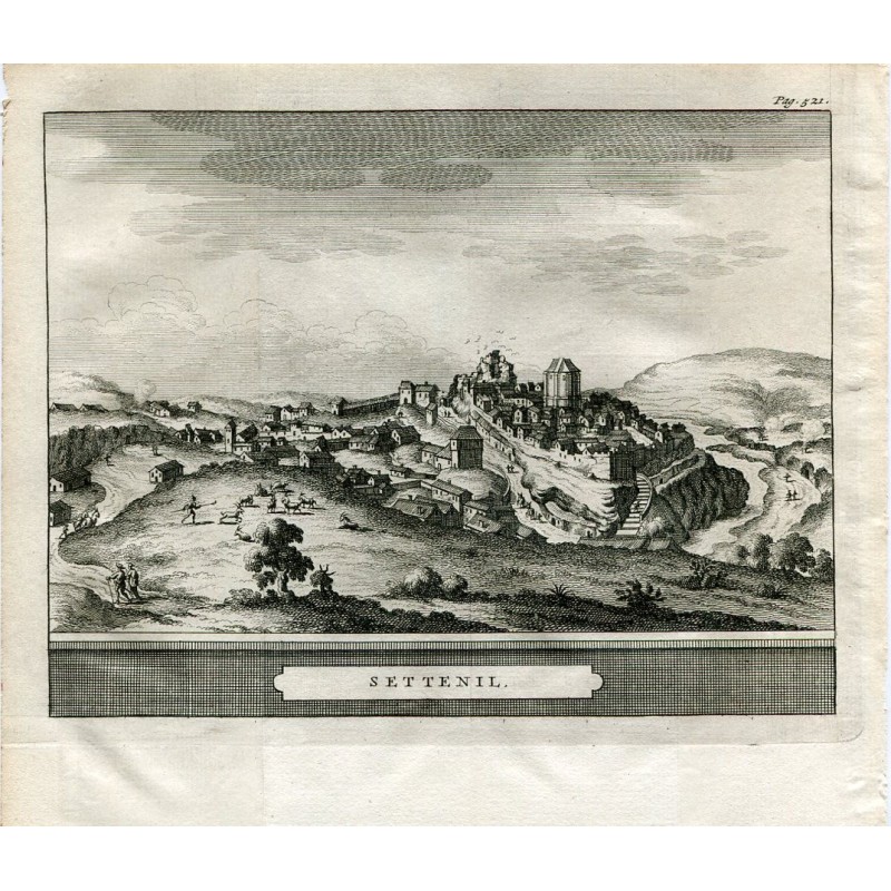Cadice. Setenil. Incisione di Pieter van der Aa nel 1707