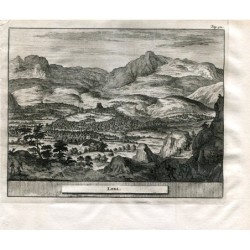 Granada. Loja. Incisione di Pieter van der Aa nel 1707
