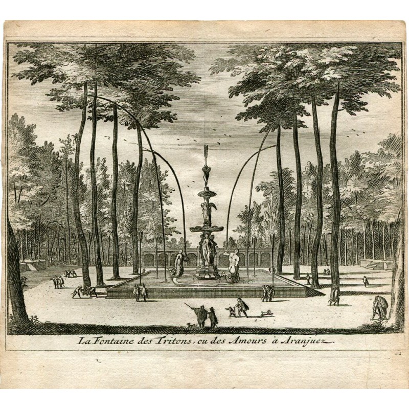 Die Fontaine des Tritons ou des Amours in Aranjuez von Van der Aa