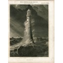 Escocia. Bell Rock light house. Dibujado y grabado por Lizars sobre obra de W. Lorimer en 1816