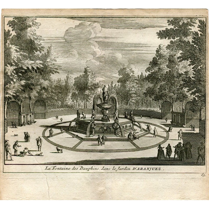 The Fontaine des Dauphins in the garden of Aranjuez by Van der Aa