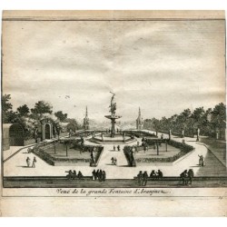Veduta della grande fontana di Aranjuez, incisa da Van der Aa