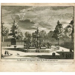 La fontaine de Neptune dans le Jardin d'Aranjuez par Pieter van der Aa.