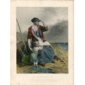 The fisherman' s wife' grabado en 1872 por  G.B. Shaw sobre obra de P.F. Poole