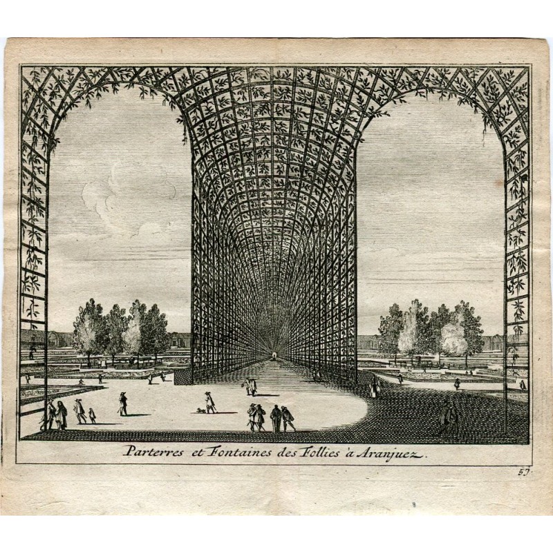 Parterres et Fontaines des Follies á Aranjuez di Van der Aa