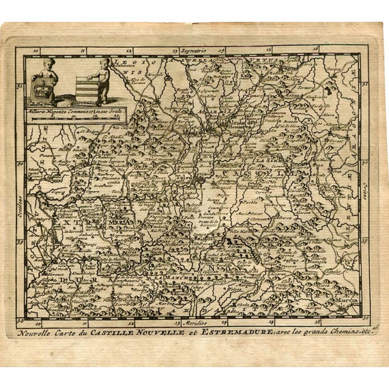 Neue Karte von Neukastilien und Extremadura von Van der Aa