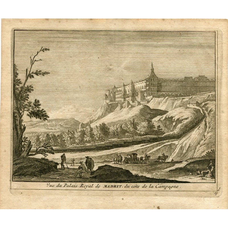 View of the Palais Royal de Madrid from the Countryside by Pieter Van der Aa.