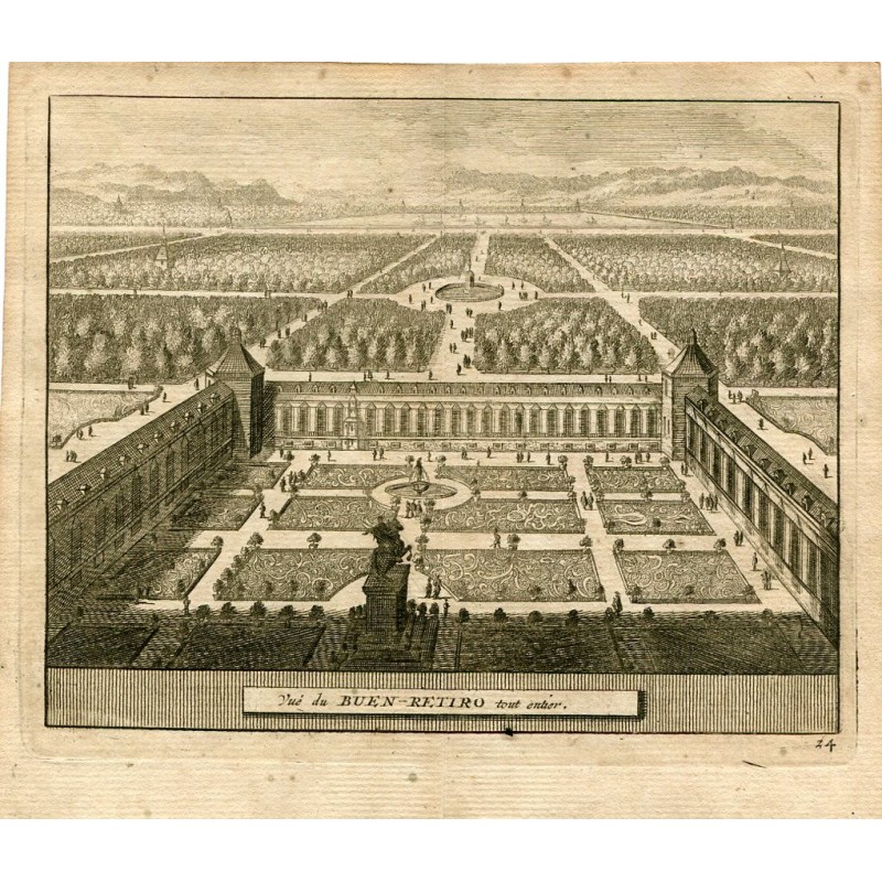 Ansicht von Buen Retiro, vollständig von Pieter van der Aa