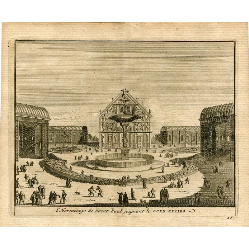 Die Einsiedelei des Heiligen Paulus bei der Eingliederung in den Guten Retiro von Pieter van der Aa