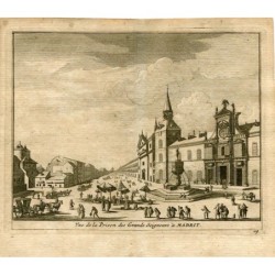 Veduta della prigione dei Grands Seigneurs a Madrid di Pieter van der Aa