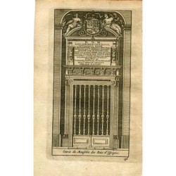 Entrée du Mausolée des Rois d'Espagne incisa da Pieter van der Aa